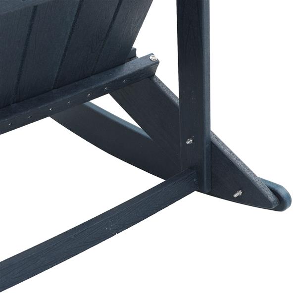 Grote foto vidaxl adirondack schommelstoel marineblauw 73.5 x 92 x 90cm kunststof tuin en terras tuinmeubelen