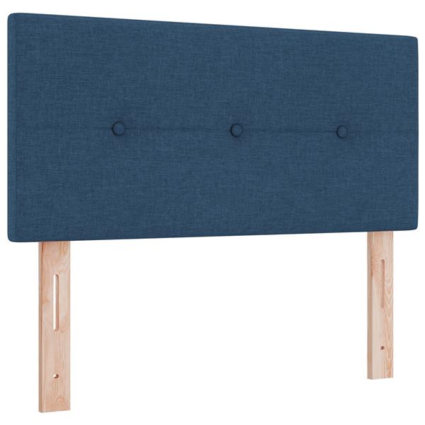 Grote foto vidaxl hoofdbord met hoofdeinde blauw 90 cm stof antiek en kunst stoelen en banken