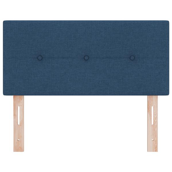 Grote foto vidaxl hoofdbord met hoofdeinde blauw 90 cm stof antiek en kunst stoelen en banken