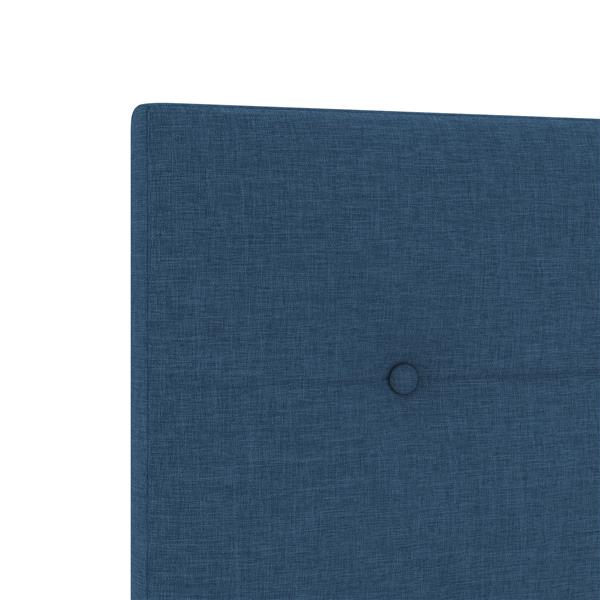 Grote foto vidaxl hoofdbord met hoofdeinde blauw 90 cm stof antiek en kunst stoelen en banken