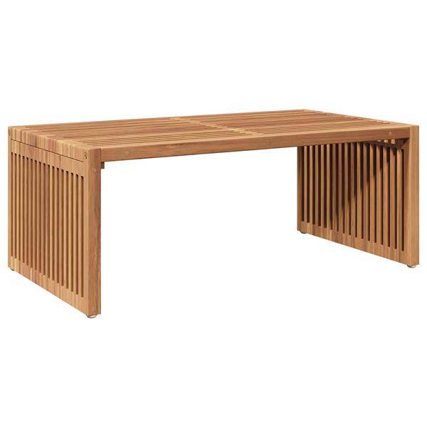 Grote foto vidaxl tuin bijzettafel bruin 90 x 50 x 36 cm massief teakhout tuin en terras tuinmeubelen