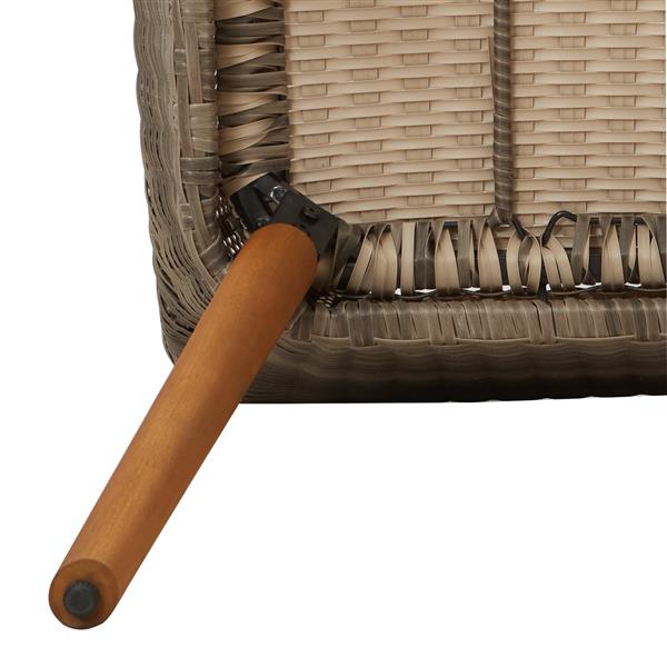 Grote foto vidaxl tuinstoel met kussen 2 pcs zwart 55 x 62.5 x 82cm poly rattan tuin en terras tuinmeubelen