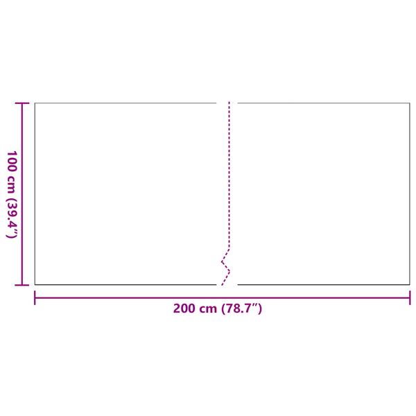 Grote foto vidaxl kunstgras zwart 2 x 1 m polypropyleen tuin en terras sierplanten
