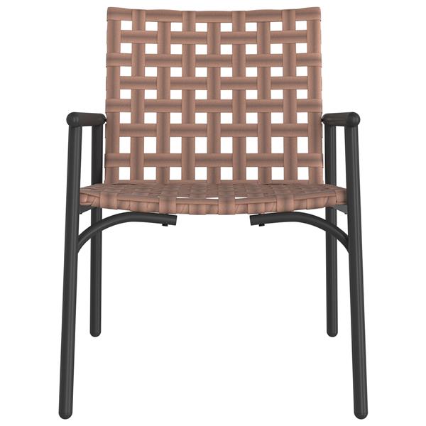 Grote foto vidaxl tuinstoel 2 pcs zwart 79 x 56 x 73.5cm poly rattan tuin en terras tuinmeubelen