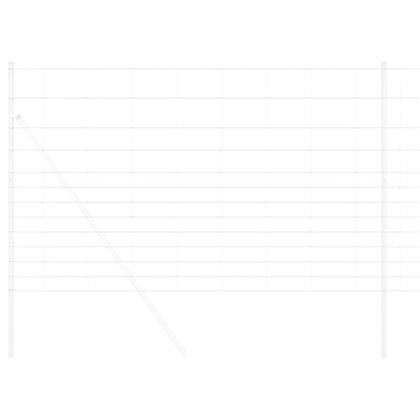 Grote foto vidaxl weidehekwerk zilver 25 x 1.5 m gegalvaniseerd staal tuin en terras hekken en schuttingen