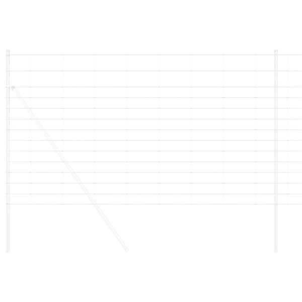 Grote foto vidaxl weidehekwerk zilver 25 x 1.4 m gegalvaniseerd staal tuin en terras hekken en schuttingen