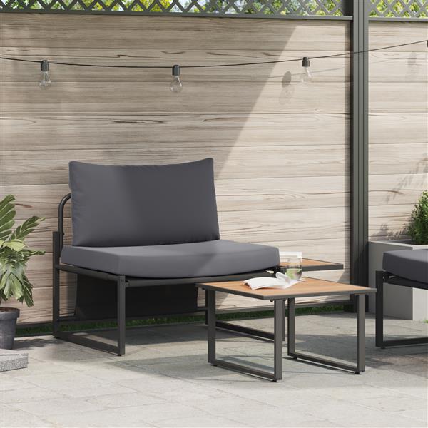 Grote foto vidaxl tuin sofa set 2 pcs antraciet staal tuin en terras tuinmeubelen