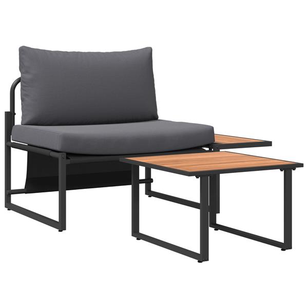 Grote foto vidaxl tuin sofa set 2 pcs antraciet staal tuin en terras tuinmeubelen
