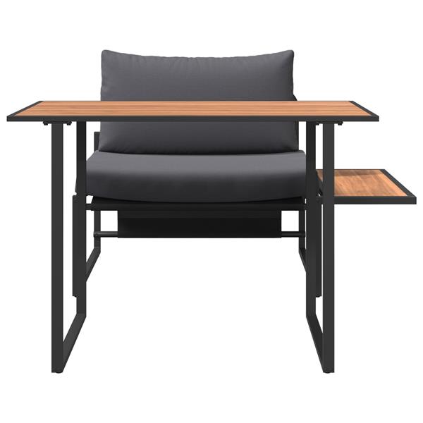 Grote foto vidaxl buiten stalen zsitjes 2 pcs antraciet staal tuin en terras tuinmeubelen