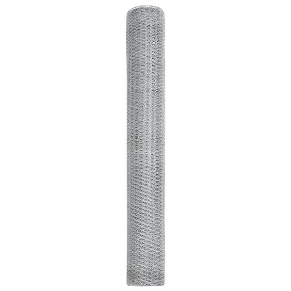 Grote foto vidaxl hexagon hek zilver 1.2 x 100 m gegalvaniseerd staal tuin en terras hekken en schuttingen