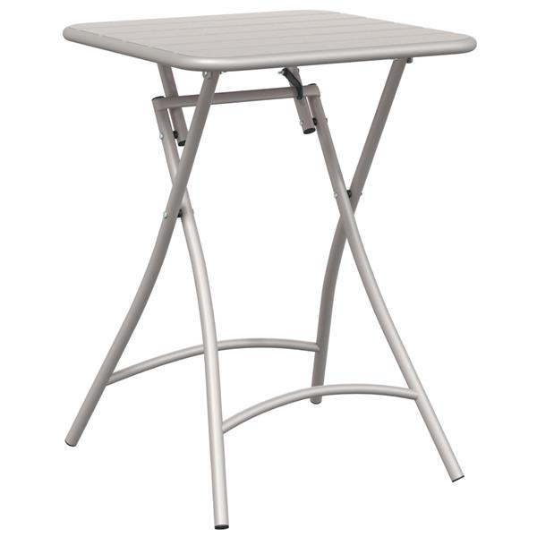 Grote foto vidaxl bistroset 3 pcs beige staal tuin en terras tuinmeubelen