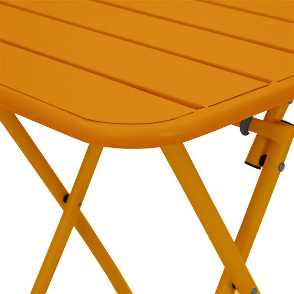 Grote foto vidaxl tuinstafel mosterdgeel 55 x 55 x 73 cm poedercoating staal tuin en terras tuinmeubelen