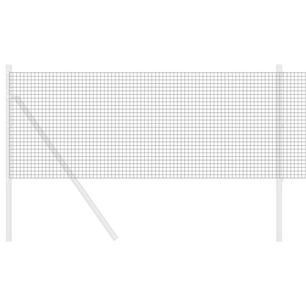 Grote foto vidaxl gelaste draadhek grijs 0.4 x 25 m staal tuin en terras hekken en schuttingen
