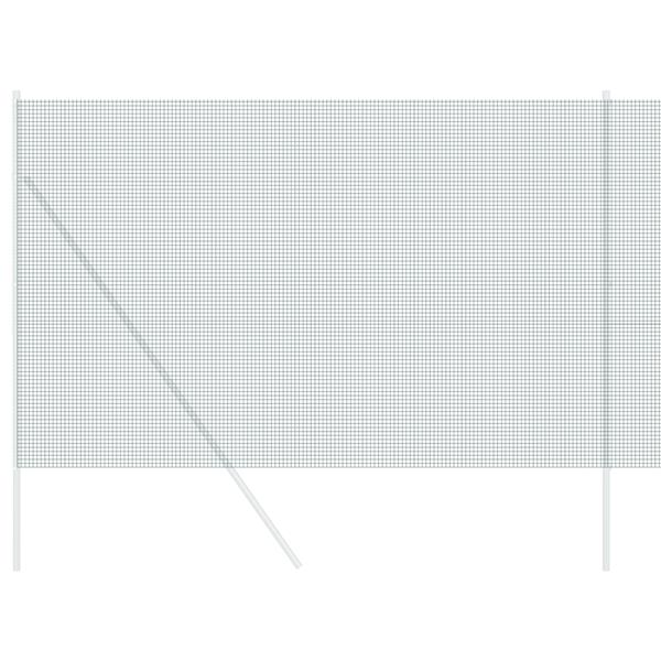 Grote foto vidaxl gelaste draadhek groen 1.5 x 50 m staal tuin en terras hekken en schuttingen