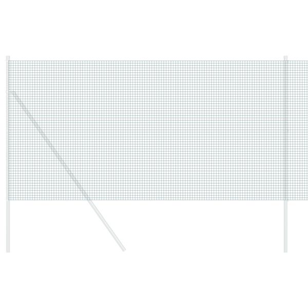 Grote foto vidaxl gelaste draadhek groen 1.4 x 50 m staal tuin en terras hekken en schuttingen