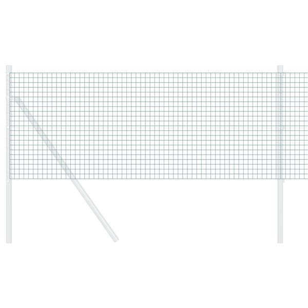 Grote foto vidaxl gelaste draadhek groen 0.8 x 50 m staal tuin en terras hekken en schuttingen