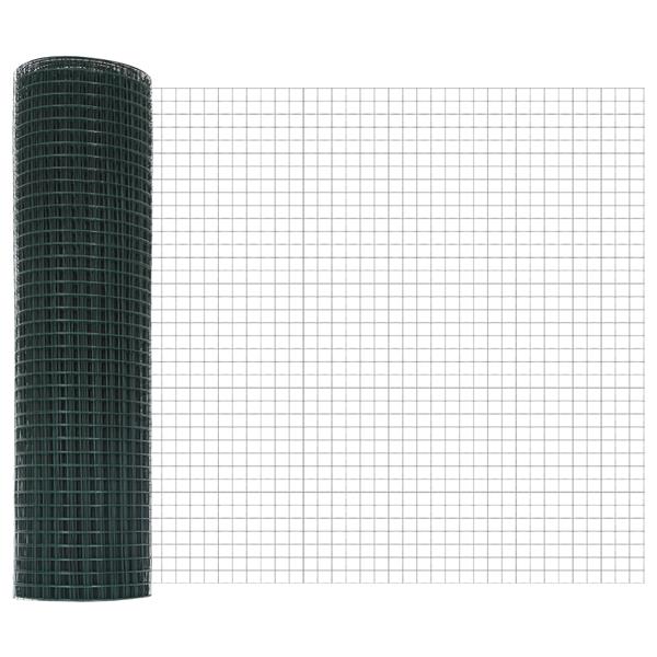 Grote foto vidaxl gelaste draadhek groen 0.8 x 50 m staal tuin en terras hekken en schuttingen