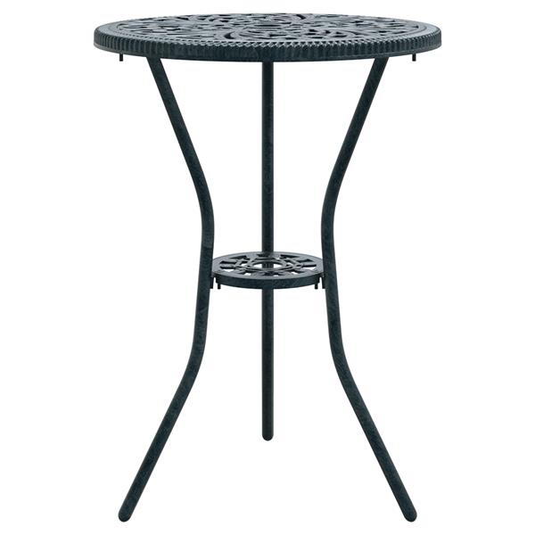 Grote foto vidaxl tuin bistro set 3 pcs groen aluminium tuin en terras tuinmeubelen