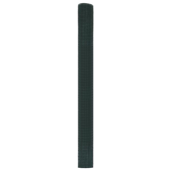 Grote foto vidaxl gelaste draadhek groen 1.6 x 10 m staal tuin en terras hekken en schuttingen