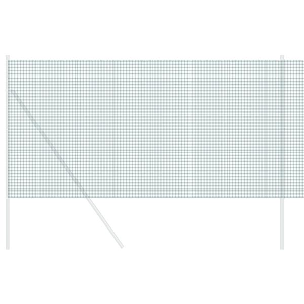 Grote foto vidaxl gelaste draadhek groen 0.8 x 10 m staal tuin en terras hekken en schuttingen