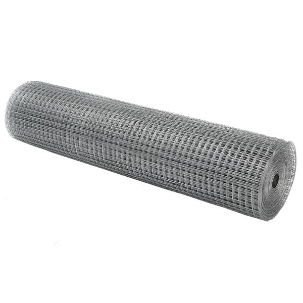 Grote foto vidaxl gelaste draadhek zilver 0.5 x 100 m staal tuin en terras hekken en schuttingen
