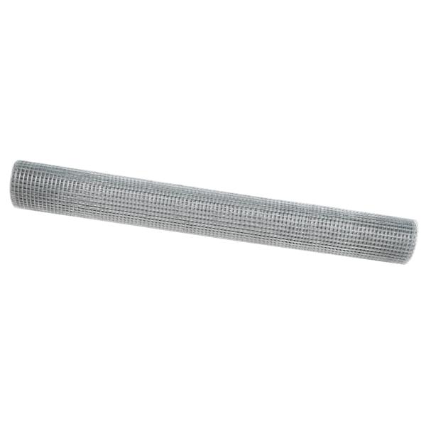 Grote foto vidaxl gelaste draadhek zilver 1.4 x 10 m staal tuin en terras hekken en schuttingen