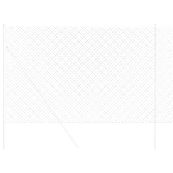 Grote foto vidaxl kettenschakelhek zilver 10 x 1.5 m gegalvaniseerd staal tuin en terras hekken en schuttingen