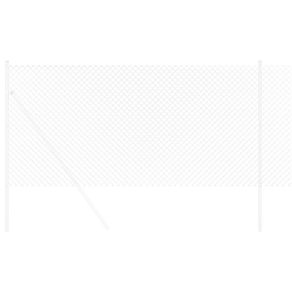 Grote foto vidaxl kettenschakelhek zilver 10 x 1.4 m ge galvaniseerd staal tuin en terras hekken en schuttingen