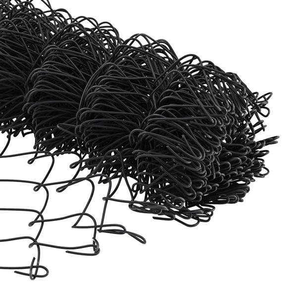 Grote foto vidaxl kettenschakelhek grijs 10 x 1 m staal tuin en terras hekken en schuttingen