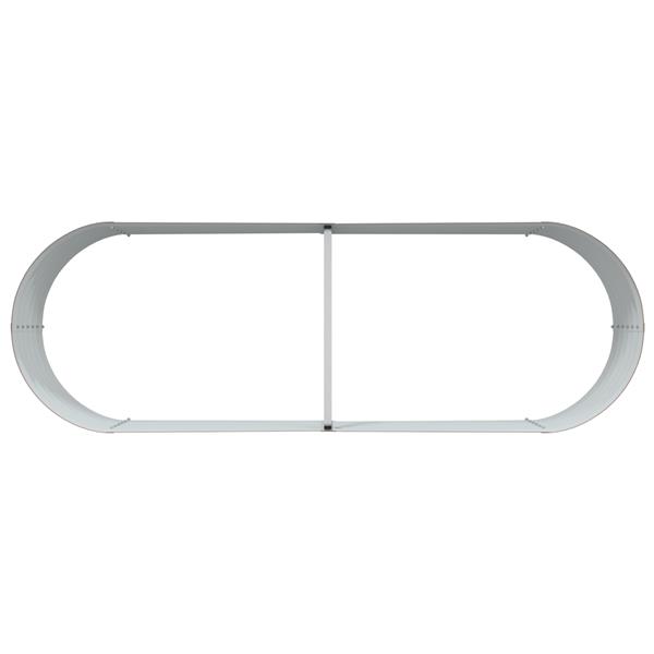 Grote foto vidaxl verhoogde plantenbak bruin 240 x 80 x 44 cm staal tuin en terras overige tuin en terras