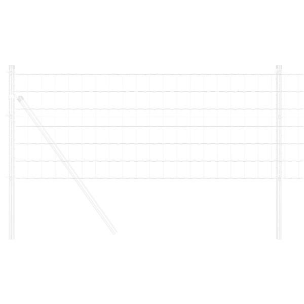 Grote foto vidaxl euro hek zilver 0.4 x 25 m warmverzinkt ijzer tuin en terras hekken en schuttingen