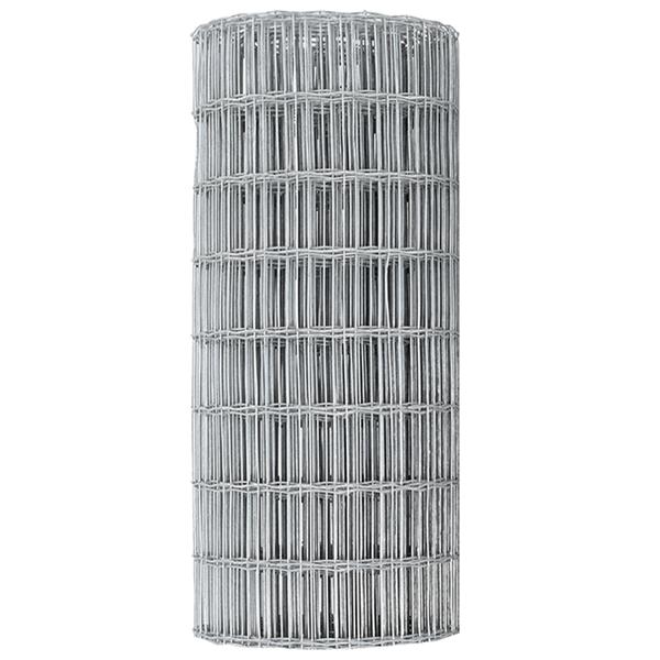 Grote foto vidaxl euro hek zilver 0.8 x 25 m warmverzinkt ijzer tuin en terras hekken en schuttingen