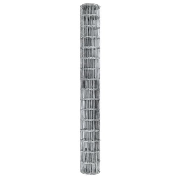 Grote foto vidaxl euro hek zilver 1.5 x 10 m warmverzinkt ijzer tuin en terras hekken en schuttingen