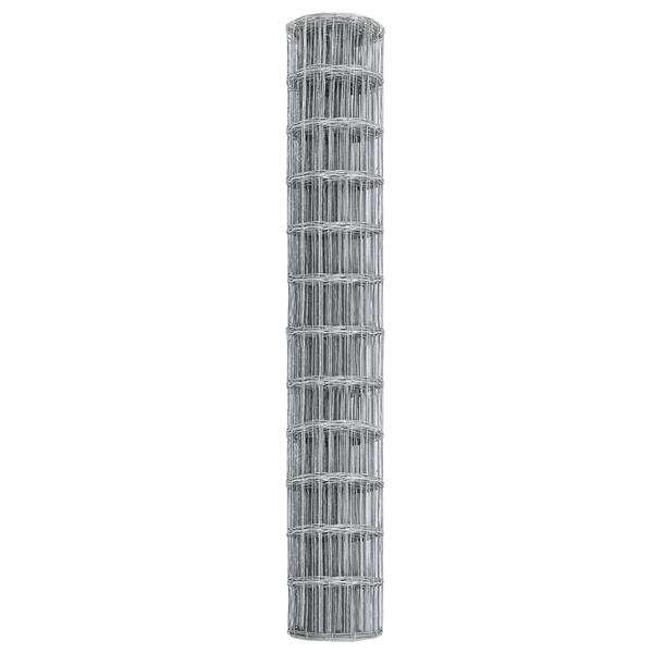 Grote foto vidaxl euro hek zilver 1 x 10 m warmverzinkt ijzer tuin en terras hekken en schuttingen