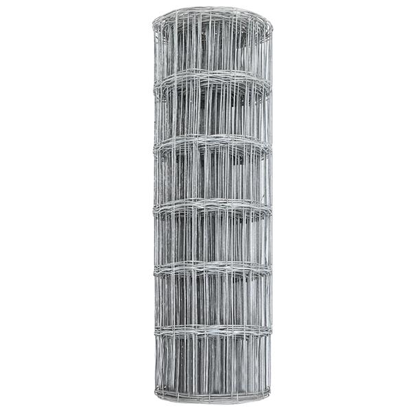 Grote foto vidaxl euro hek zilver 0.8 x 10 m warmverzinkt ijzer tuin en terras hekken en schuttingen