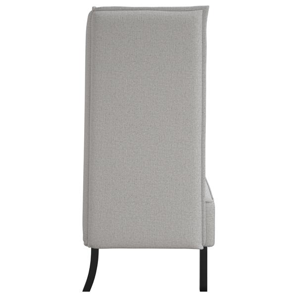 Grote foto vidaxl hoge rug bank wolken grijs 109 x 56 x 121 cm stof huis en inrichting bankstellen
