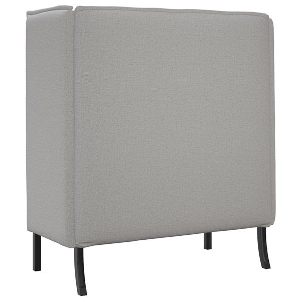 Grote foto vidaxl hoge rug bank wolken grijs 109 x 56 x 121 cm stof huis en inrichting bankstellen