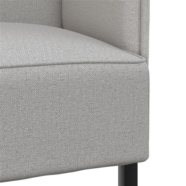 Grote foto vidaxl hoge rug bank wolken grijs 109 x 56 x 121 cm stof huis en inrichting bankstellen