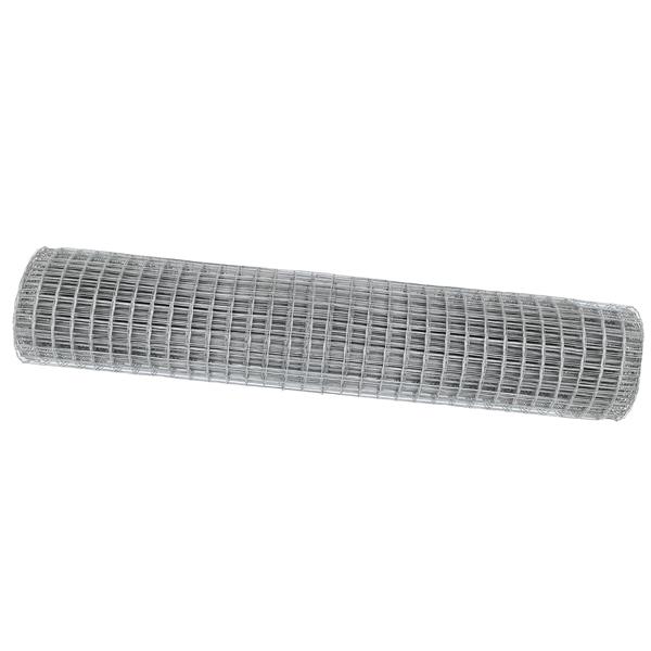 Grote foto vidaxl euro hek zilver 1.6 x 10 m warmverzinkt ijzer tuin en terras hekken en schuttingen