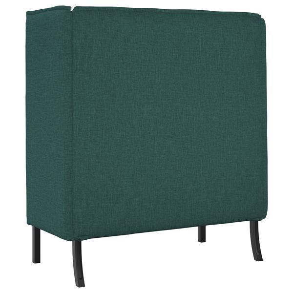 Grote foto vidaxl hoge rug bank donkergroen 109 x 56 x 121 cm stof huis en inrichting bankstellen
