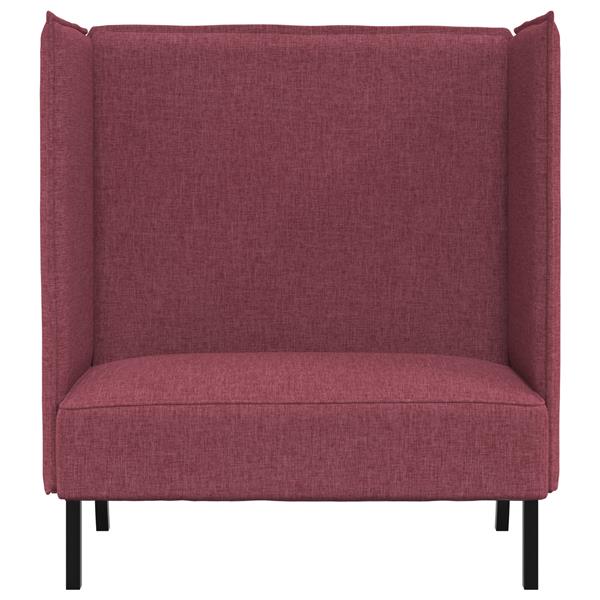 Grote foto vidaxl hoge rug bank wijnrood 109 x 56 x 121 cm stof huis en inrichting bankstellen