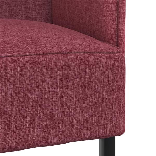 Grote foto vidaxl hoge rug bank wijnrood 109 x 56 x 121 cm stof huis en inrichting bankstellen