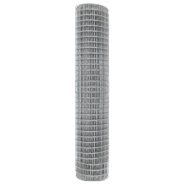 Grote foto vidaxl euro hek zilver 1.5 x 10 m warmverzinkt ijzer tuin en terras hekken en schuttingen