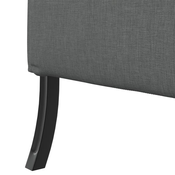 Grote foto vidaxl hoge rug bank donkergrijs 109 x 56 x 121 cm stof huis en inrichting bankstellen