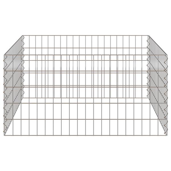 Grote foto vidaxl composteerder grijs staal tuin en terras hekken en schuttingen