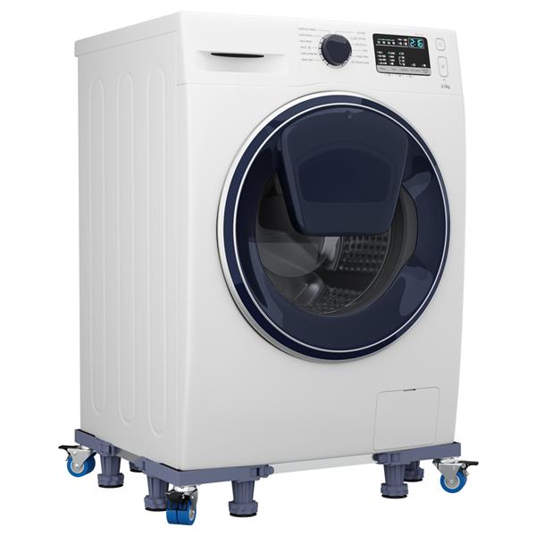 Grote foto vidaxl wasmachinesokkel grijs 67 x 67 x 12 cm metaal witgoed en apparatuur wasmachines