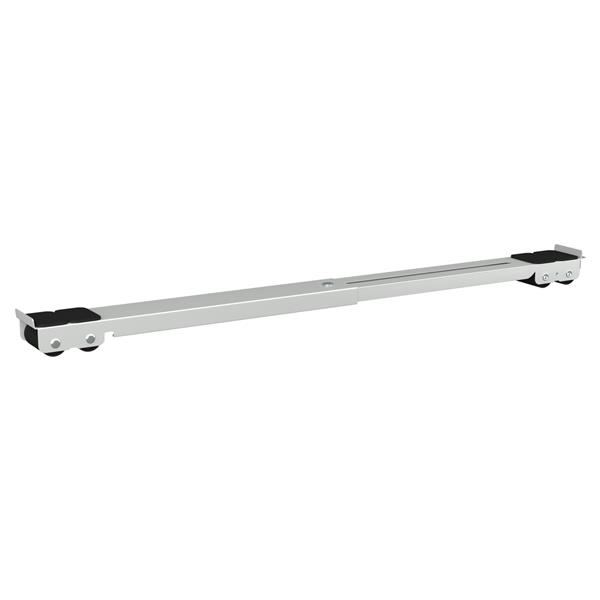 Grote foto vidaxl wasmachinesokkel 2 pcs zilver 72 x 5 x 4.5 cm staal witgoed en apparatuur wasmachines