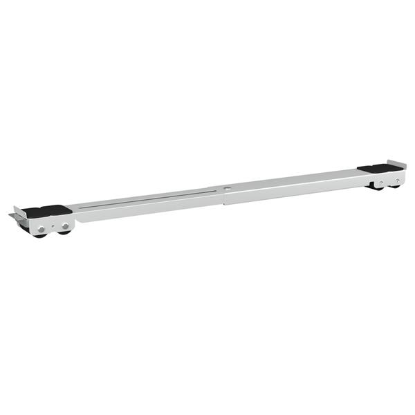 Grote foto vidaxl wasmachinesokkel 2 pcs zilver 72 x 5 x 4.5 cm staal witgoed en apparatuur wasmachines