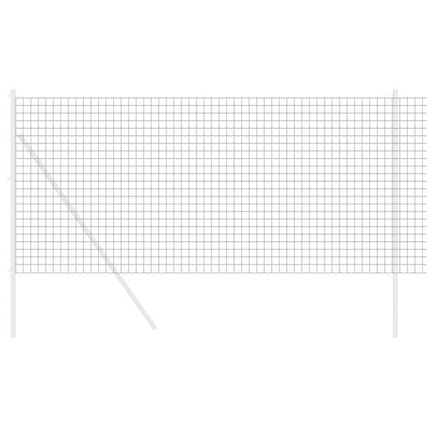 Grote foto vidaxl euro hek grijs 1.2 x 25 m pvc gecoat ijzer tuin en terras hekken en schuttingen