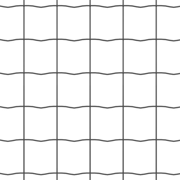 Grote foto vidaxl euro hek grijs 1 x 25 m pvc gecoat ijzer tuin en terras hekken en schuttingen